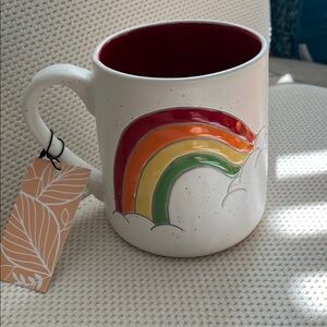 Sheffield Home Rainbow Mug - White and Red